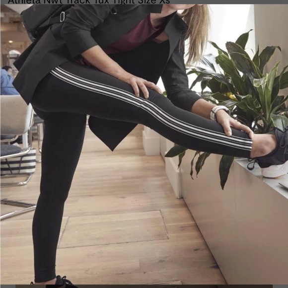Athleta Pants - Athleta Track Tux Tights leggings
